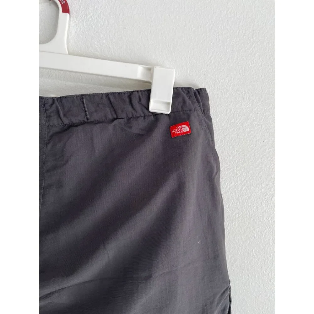 The North Face cargo shorts quick dry classic gray casual stretch adjust men's L